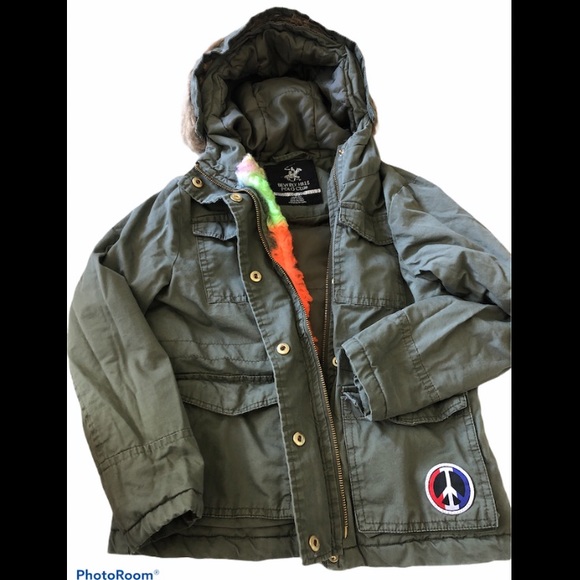 beverly hills polo club girl jacket size 5/6